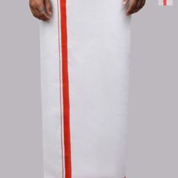 Ramraj Men Pack Of 2 Solid Dhotis with Border-9