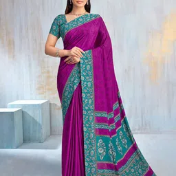 Panzora Floral Poly Chiffon Saree-image-18