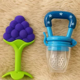 NeonateCare Infants Set Of 2 BPA Free Silicone Teether & Fruit Feeder-18