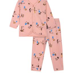 Unisex Kids Pure Cotton Full Sleeves Printed Night Suit, Sleepsuit for Kids-image-1