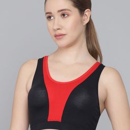EFFECTINN Colourblocked Bra Full Coverage Lightly Padded image 2