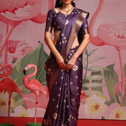 Mitera Bandhani Zari Silk Blend Bandhani Saree-picture-38