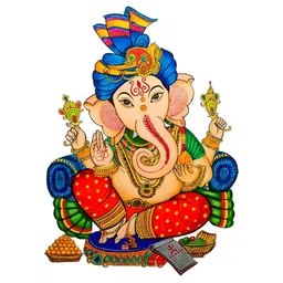 Decor Villa Multicolour Ganpati Wall Sticker-picture-17