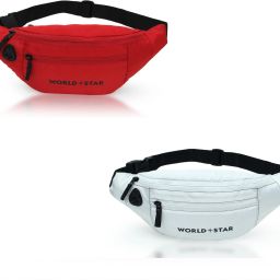 Worldstar Daily Use Travel Pouches | Chest Bag (RED & WHITE ) Pure Luxury Classics Trio Pouch Cycling Walking Running Bags |-image-23
