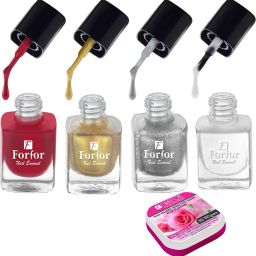Perfect Stay Trendy Safe & Fast Dry ,Nail Art ,Glossy Finish Nail Polish Combo-35
