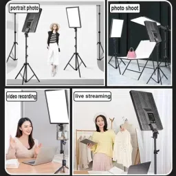 DawnRays 19 inch LED Camera Light with 7ft Tripod Stand & Remote for Studio Photography Flash image 5