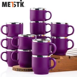 Pack of 12 Stainless Steel, Plastic Small Size cup set, tea cup, coffee cup, steel cup-15
