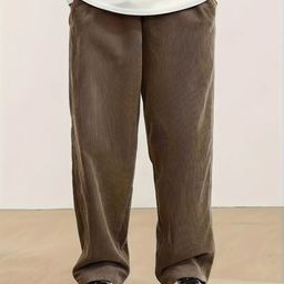 povaxpo Men Solid Brown Track Pants-picture-17