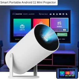SACRO Smart Projector for Home 4K Support Rotabable Design withApp Netflix,YouTubeY309 (4500 lm / 1 Speaker / Wireless / Remote Controller) Portable Projector-22