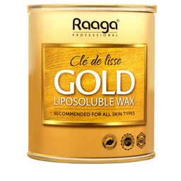 Raaga PROFESSIONAL Liposoluble Metallic Wax- Gold- 800 ml-19