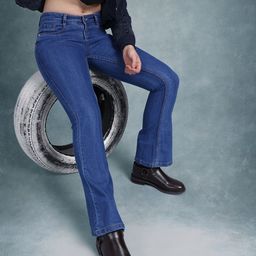 The Roadster Life Co. Women Bootcut Stretchable Jeans-picture-30