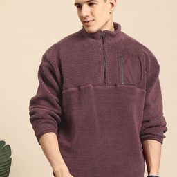 Mast & Harbour Men Sherpa Sweatshirt-picture-20