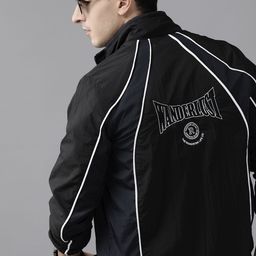 The Roadster Lifestyle Co. Colourblocked Striped Detail Tailored Jacket-image-57