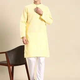 Anouk Men Floral Printed Regular Kurta With Pyjamas-18