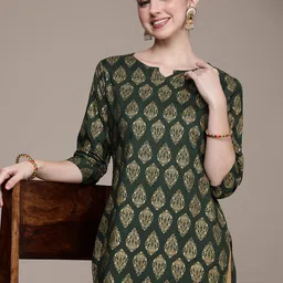 Anouk Women Ethnic Motifs Printed Straight Kurta-image-33