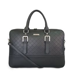 Toteteca Women Black Solid Laptop Bag-20