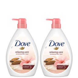 Dove Set of 2 Relaxing Care Nourishing Body Wash with Almond Cream & Hibiscus - 1L each-14