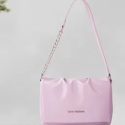 Lino Perros Women Lavender Solid Structured Sling Bag-52