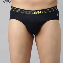 UnderJeans by Spykar Men Pack of 2 Navy Solid Briefs 8907966429307-picture-29