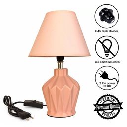 TIED RIBBONS Beige Solid Table Lamp with Shade image 4