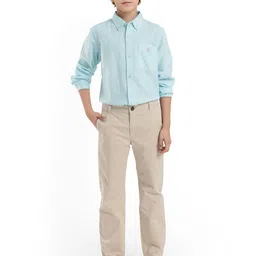 RARE ONES Boys Button-Down Collar Solid Cotton Casual Shirt-picture-18