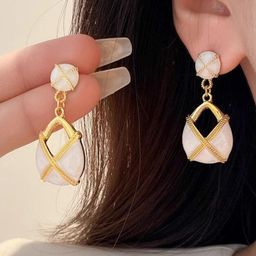 AKISON JEWELS Contemporary Gold-Plated Earrings-image-67