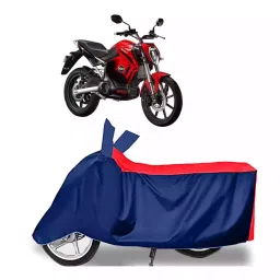 Auto Pearl Two Wheeler Cover with Bag for Revolt Motors RV 400 BS6, Red & Blue-image-11
