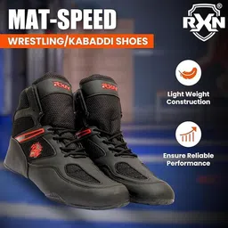 RXN Men Leather High-Top Training or Gym Non-Marking Shoes-picture-30