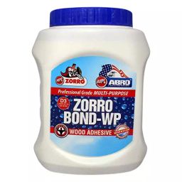 ABRO ZORROBOND WP Water-Resistant Glue Synthetic Resin-Based Wood Adhesive 1 Kg ‎White, ZB-WP-1kg-image-22