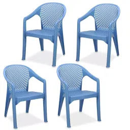 Maharaja Galaxy Plastic Chair Blue (Set of 4)-picture-47