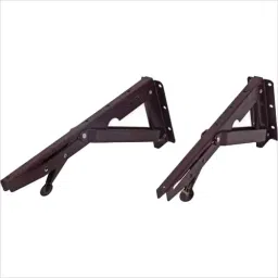 GALAXY Heavy Duty Foldable Multipurpose Bracket 381 mm(15 Inch) Powder Coated Steel Brown for Multipurpose Use, 2 Pcs Set-13