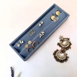 La Trove Grey Reusable Jewellery Organiser-49