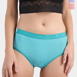 Trylo Rucha Pack of 3 Women Full Hip Coverage Cotton Fabric Hipster Outer Elastic Briefs-picture-29