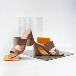 HEEL YOUR SOLE Leather Party Block Sandals-12