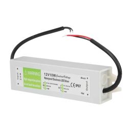 AC To DC 12V 10W LED Power Supply With IP67 Waterproof Protection For Outdoor Signs And Landscape Lighting - RS6608AC To DC 12V 10W LED Power Supply With IP67 Waterproof Protection For Outdoor Signs And Landscape Lighting - RS6608-10