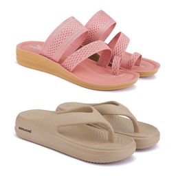 BERSACHE Women Printed Open Toe Flats-image-23