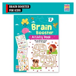 hellofriend books Brain Booster Activity Book for Kids Toddlers and Children 6+ Years: 96 Pages Preschool Educational Writing Practice, Pencil Control, Tracing, Maths and Brain Boosting FunReusable Early Learning Book- English-picture-13