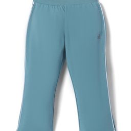 Doreme Single Jersey Knit Full Length Track Pant with Tape Detailing - Teal Blue-picture-0