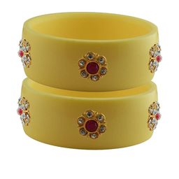 Vidhya Kangan Women Beige Bangle-image-44
