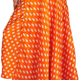 Exotic India Polka Printed Dots Wrap-Around Skirt-image-47