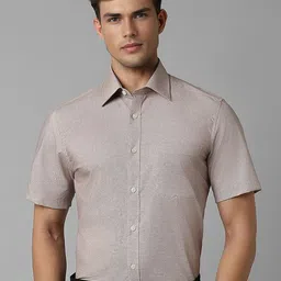 Louis Philippe Men Spread Collar Micro Ditsy Printed Cotton Formal Shirt-picture-20