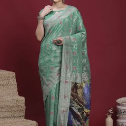 Sangria Ethnic Motifs Banarasi Fastive Saree-picture-33