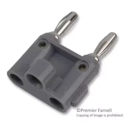 POMONA Banana Plug, Dbl, Stackable, 15A, Grey, MDP-8-picture-43