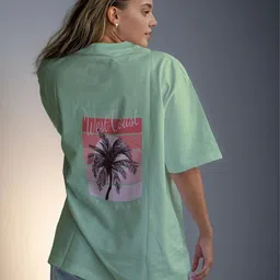 CORSICA Printed Round Neck Oversize T-shirt-image-60