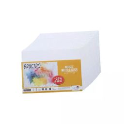 BRUSTRO Watercolour Paper A5 Cold pressed 200 GSM 25% Cotton white Color, 30 Sheet-image-46