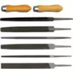 Kennedy 8 Inch (200 mm) Second Cut Engineer's File Set KEN0309880K-22