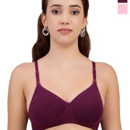 SELFCARE Women Pack of 2 Full Coverage Lightly Padded Bra-picture-37