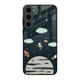 QRIOH Astronaut Dream Printed Lightweight Silicone Samsung Galaxy S23 Plus 5G Back Case-image-30