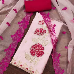 DIVASTRI Embroidered Unstitched Dress Material-image-62
