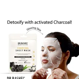 DR.RASHEL Set Of 2 Charcoal Sheet Mask With Serum - 20 g Each image 4